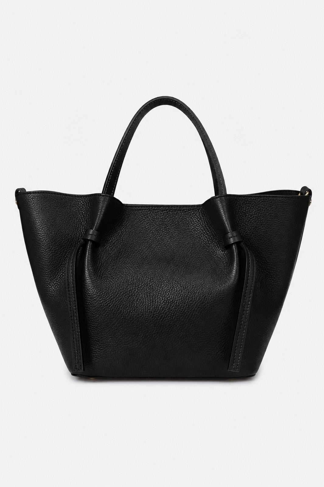 GIADA Leather Top Handle Bag - Black
