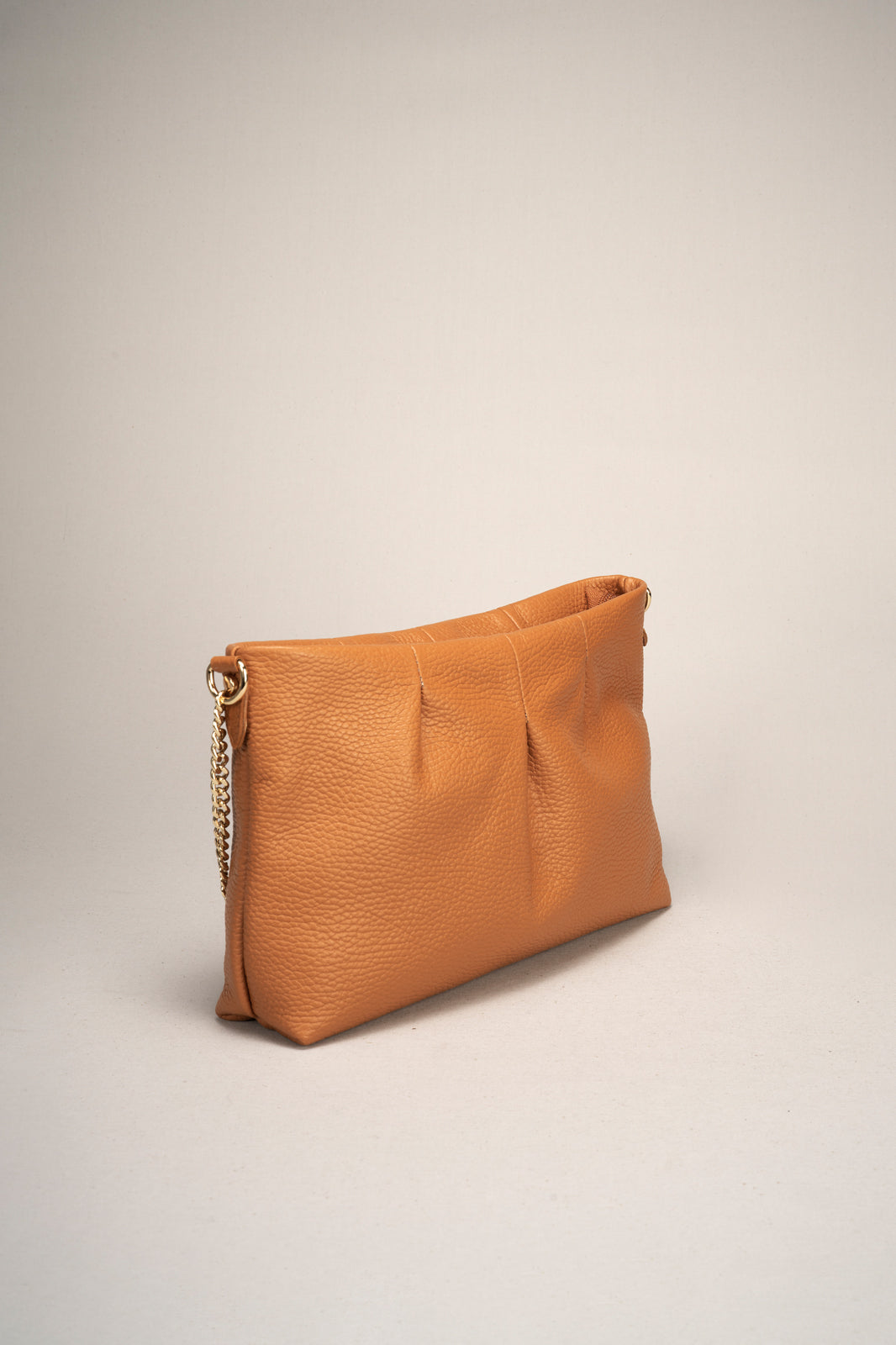 CLIO Leather Crossbody Bag - Cuoio