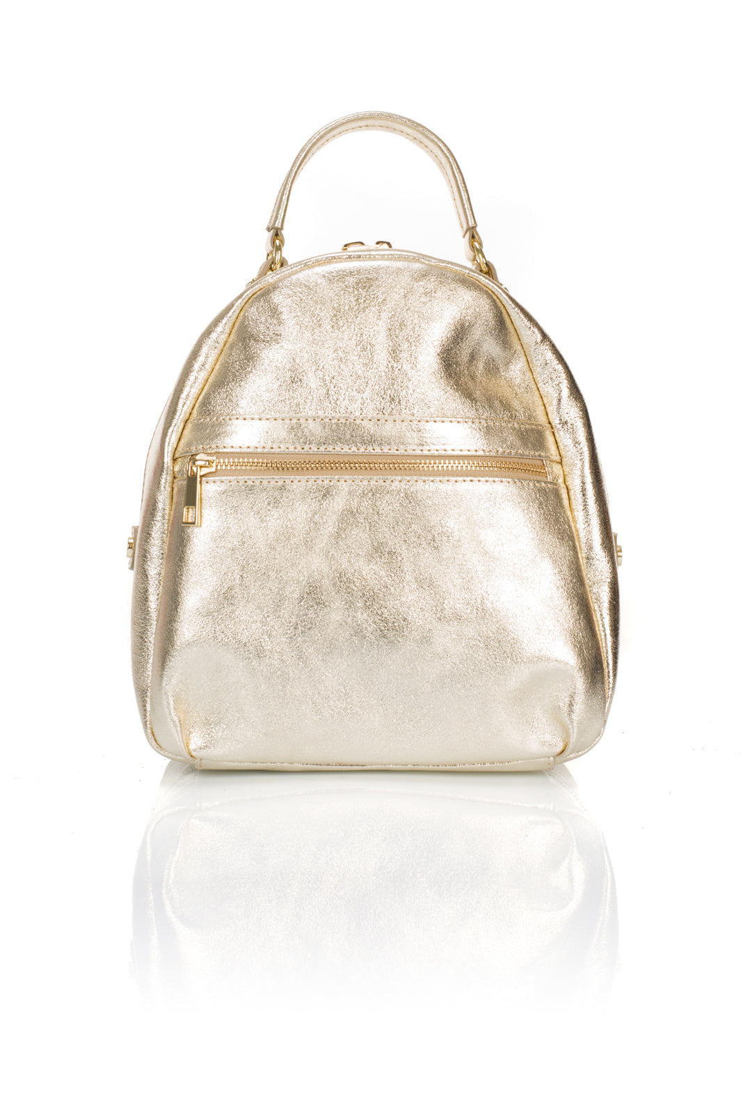 Leather Bucket Bag 5384 - Gold