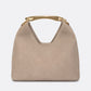 AGNES Leather Top Handle Bag - Fango