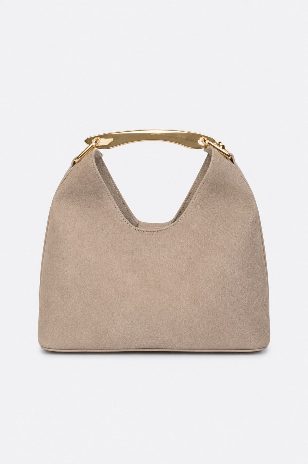 AGNES Leather Top Handle Bag - Fango