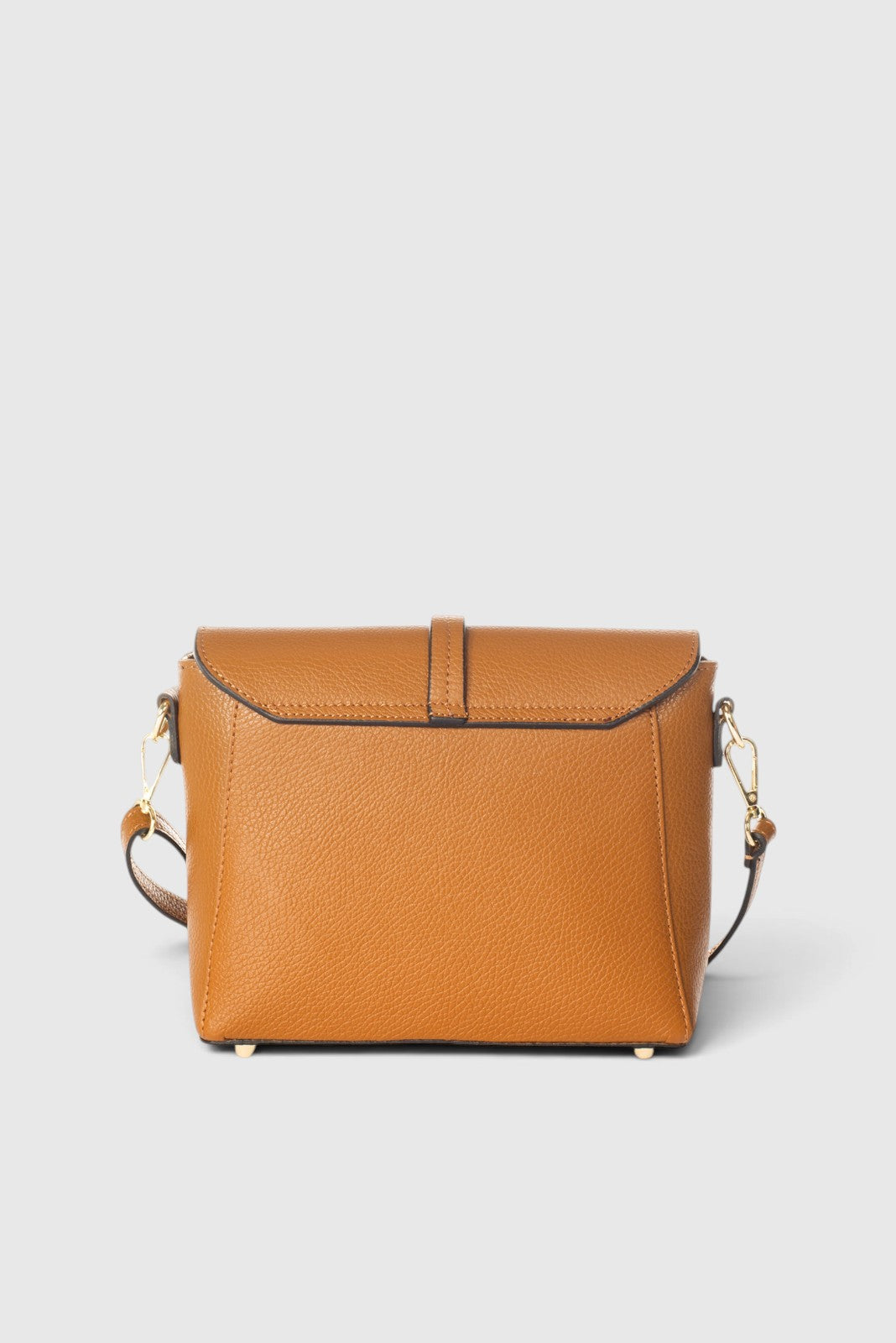ADORE Leather Crossbody Bag - Cognac