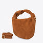 ISABELLE Leather Top Handle Bag - Cognac