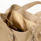 PIPER Leather Top Handle Bag - Cappuccino