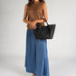 GIADA Leather Top Handle Bag - Black