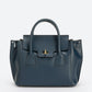 RUTH Leather Top Handle Bag - Blue
