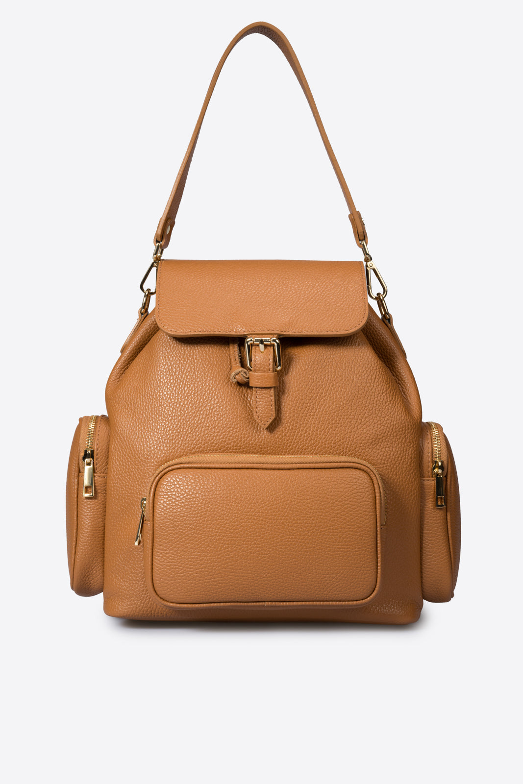 NOA Leather Backpack - Cognac