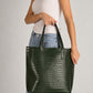 BRENDA Leather Shoulder Bag - Green