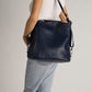 CORDELIA Leather Backpack - Blue