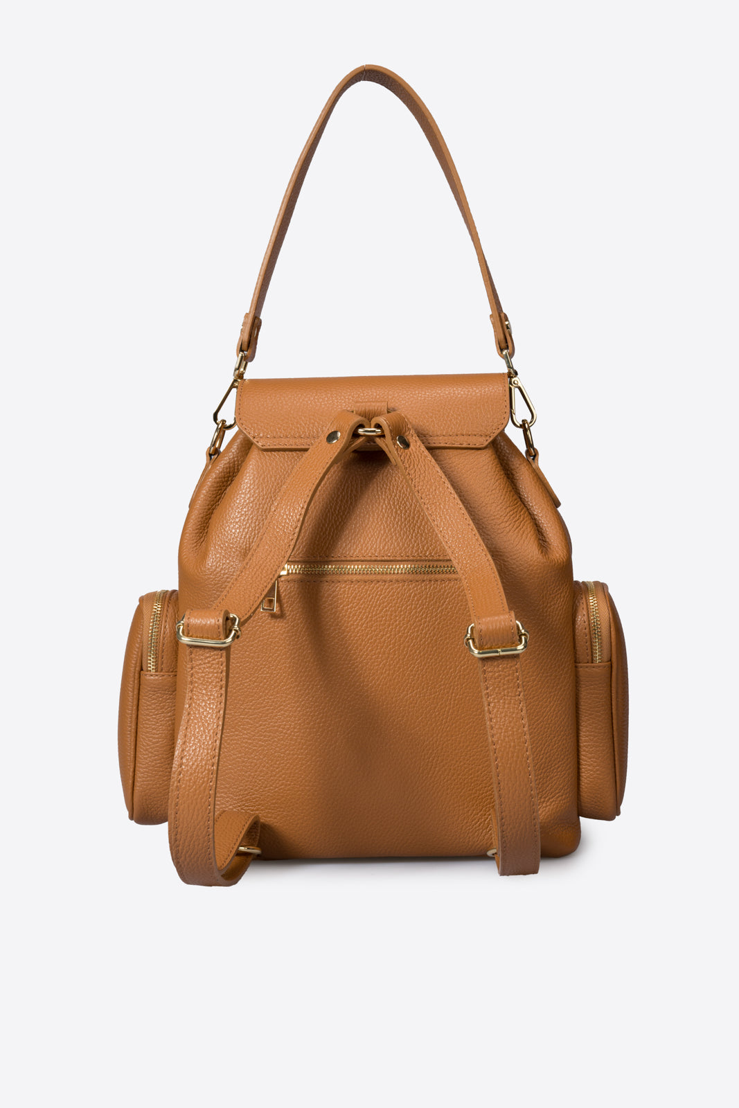 NOA Leather Backpack - Cognac