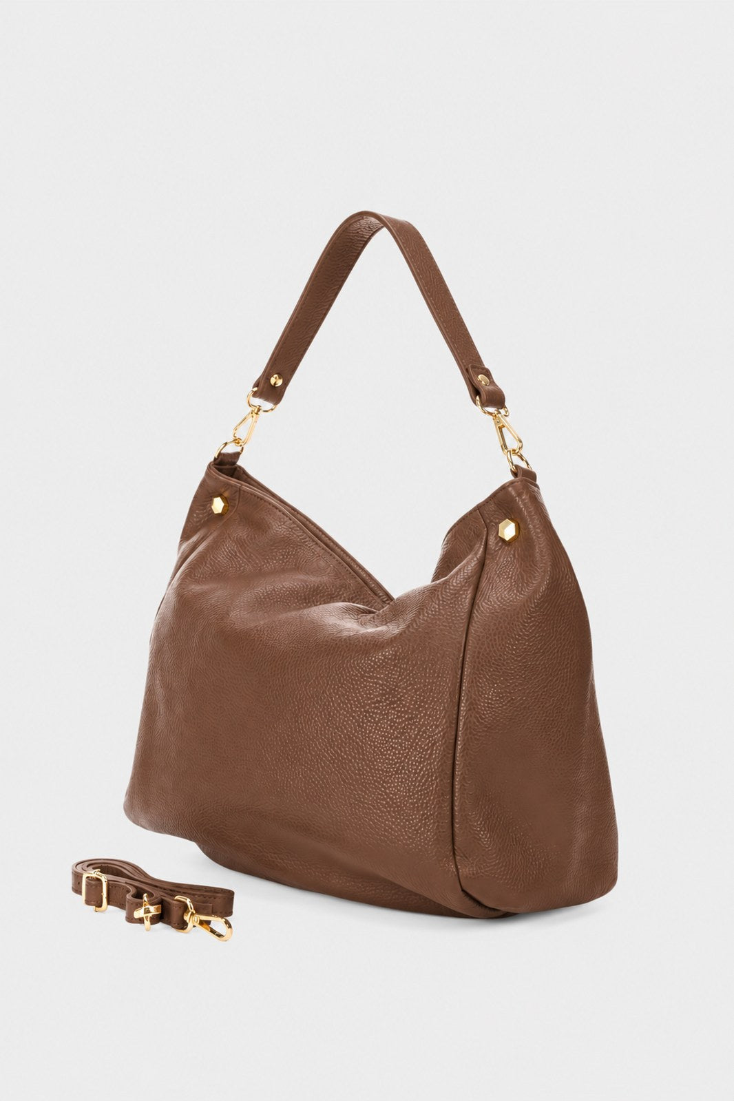 ANOUK Leather Top Handle Bag - Brown