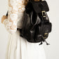 Leather Backpack 1022 - Black