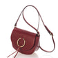 Leather Shoulder Bag 8058 - Red