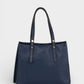 Leather Top Handle Bag 1199 - Blue