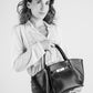 Leather Top Handle Bag 6426 - Fuxia