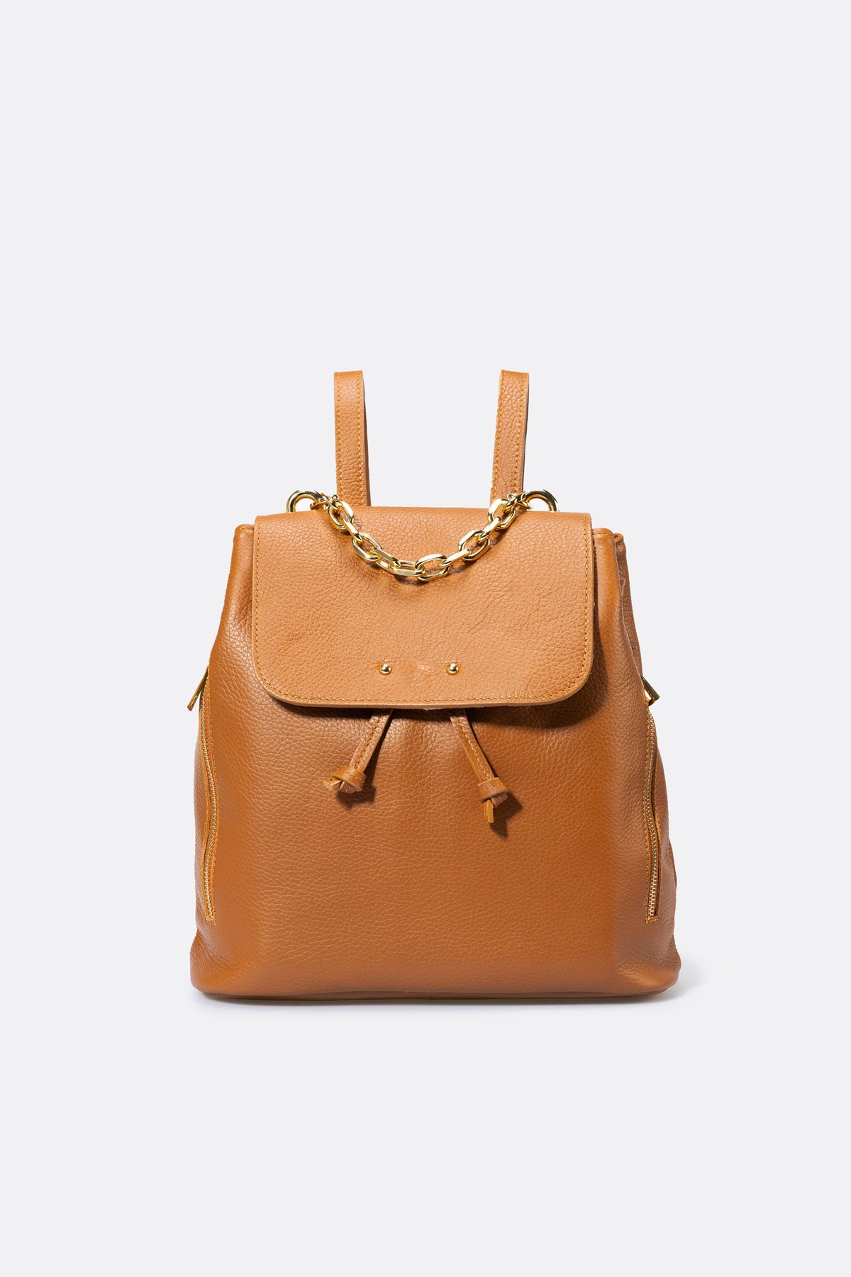 CORA Leather Backpack - Cognac