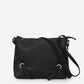 Leather Crossbody Bag 3116 - Black