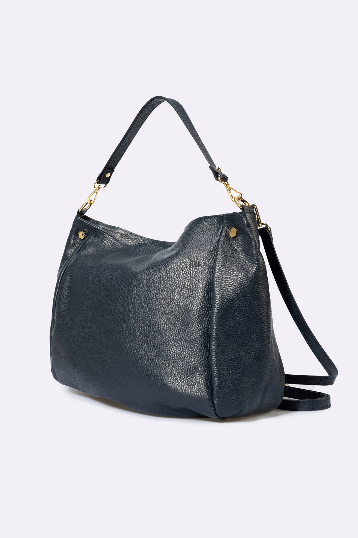 ANOUK Leather Top Handle Bag - Black