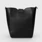 REINA Leather Crossbody Bag - Black