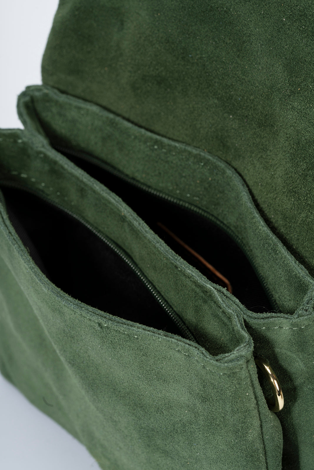 HAILEY Leather Crossbody Bag - Green