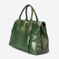 SAGE Leather Top Handle Bag - Green