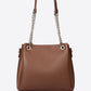 ANIKA Leather Top Handle Bag - Brown