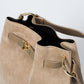 TERRY Leather Shoulder Bag - Taupe