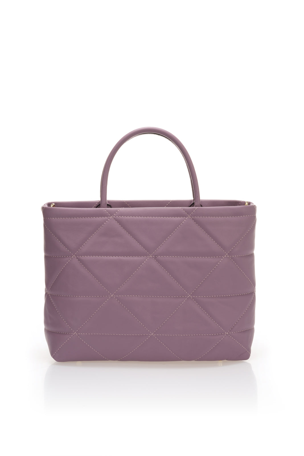 Leather Top Handle Bag 1141 - Violet
