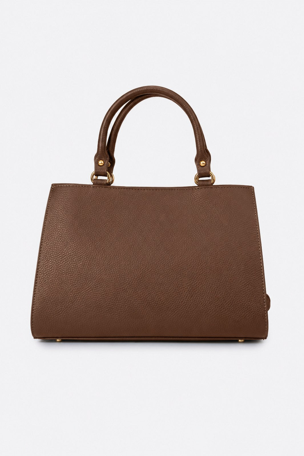 LIDIA Leather Top Handle Bag - Brown