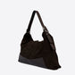 FLEUR Leather Top Handle Bag - Testa di Moro