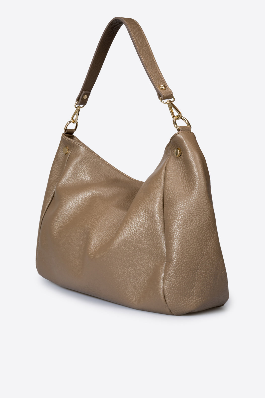ANOUK Leather Top Handle Bag - Taupe