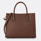 VANDA Leather Top Handle Bag - Brown