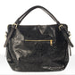 Leather Top Handle Bag 1262 - Black