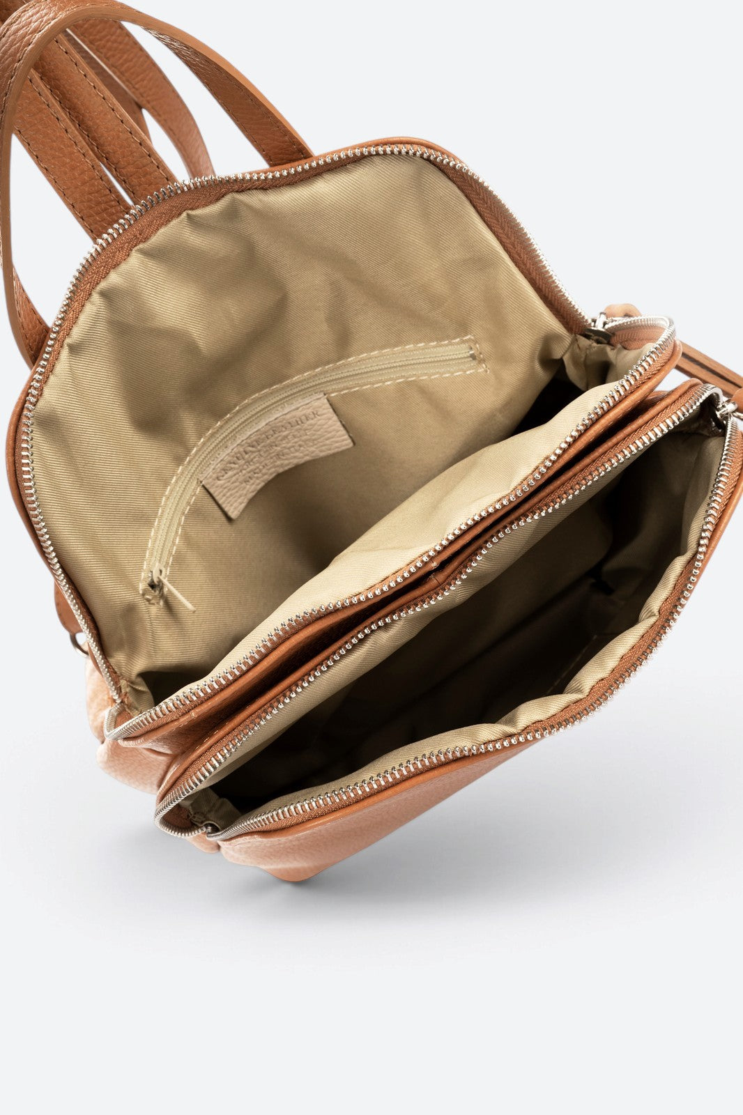 ENRICA Leather Backpack - Cognac