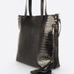 BRENDA Leather Shoulder Bag - Black