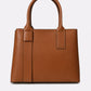 RACHELE Leather Top Handle Bag - Cognac