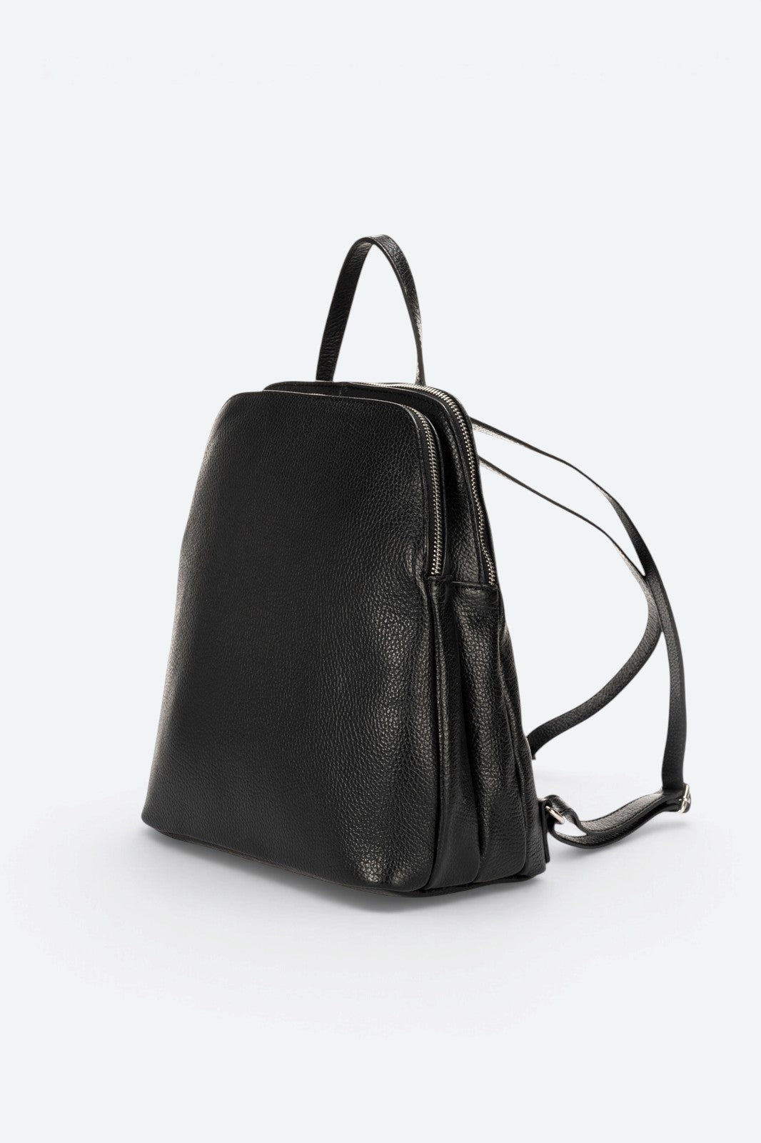 ENRICA Leather Backpack - Black