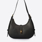 PORZIA Leather Top Handle Bag - Black