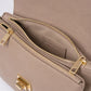 NORAH Leather Crossbody Bag - Taupe