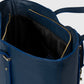 RAINA Leather Top Handle Bag - Blue