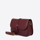 AMALFI Leather Crossbody Bag - Bordo