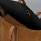 MYRA Leather Tote Bag - Cognac