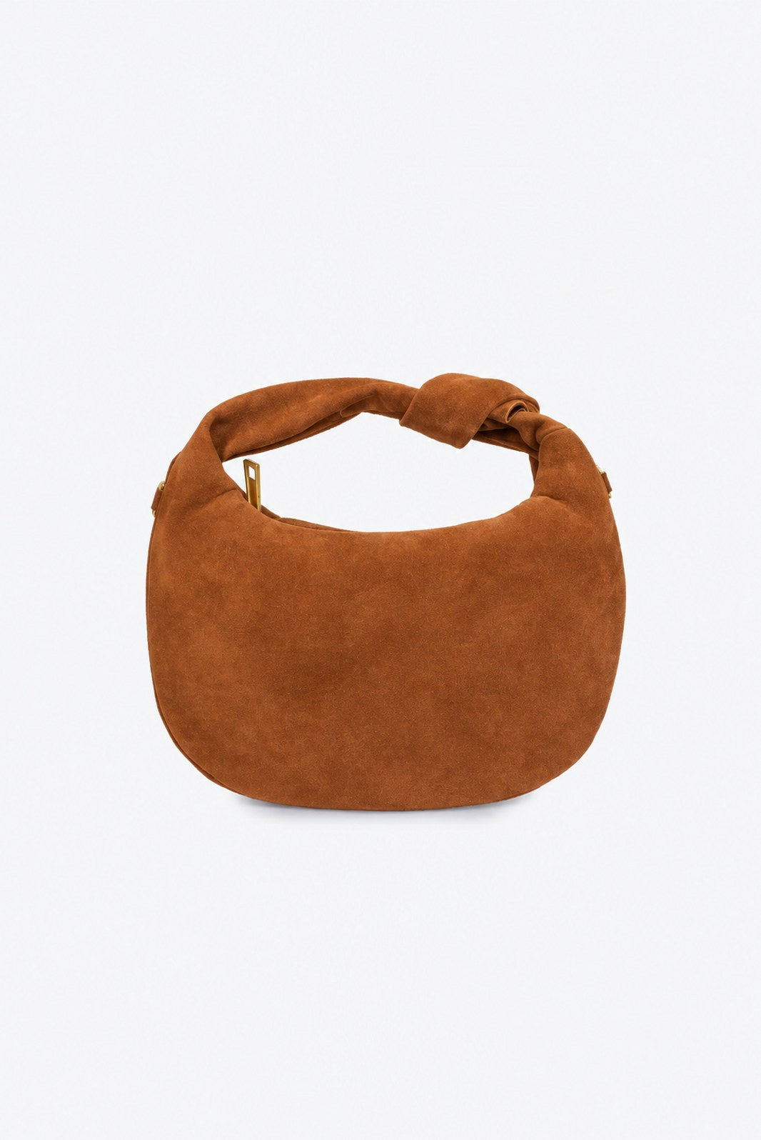 ISABELLE Leather Top Handle Bag - Cognac