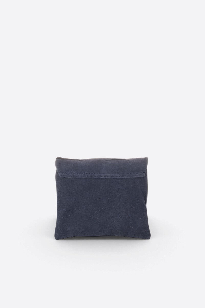 HAILEY Leather Crossbody Bag - Blue