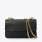 CALLIE Leather Crossbody Bag - Black