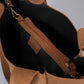 AMELIE Leather Top Handle Bag - Cognac