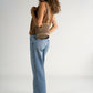 SIBILLA Leather Top Handle Bag - Taupe