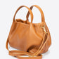 MAYA Leather Top Handle Bag - Cuoio