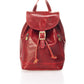 Leather Backpack 1018 - Red