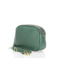 Leather Crossbody Bag 3578 - Green